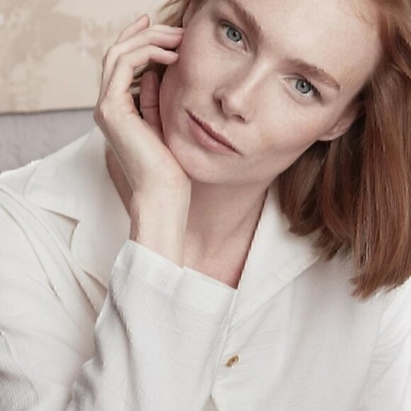 Cotton Breezy Pajamas Set, Off White Color - Picture 3 of 12